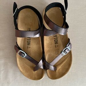 Bayton Women's Espadrille Sandal Wrap Black 38 EU  L7 M 5 like new condition